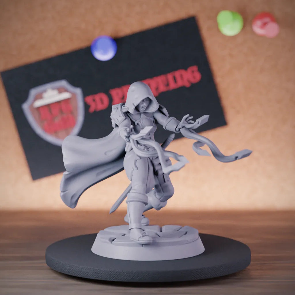 Spellcaster 5e | DnD Female Spellcaster Miniature | RPG Guild
