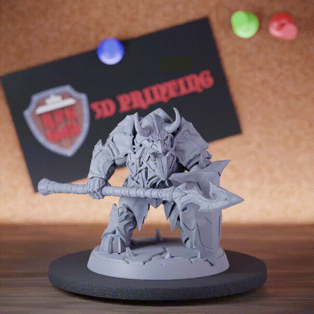 Dumlok 5e | DnD Lava Halberdier Miniature Dumlok Miniature