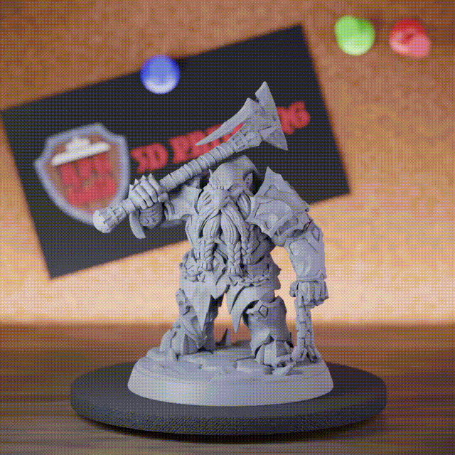 Dumlok 5e | DnD Fury Cleaver Dumlok Warrior Miniature