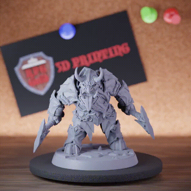 Dumlok 5e | DnD Dumlok Twinblade Warrior Miniature