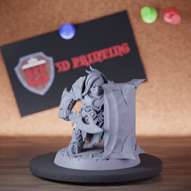 Dumlok 5e | DnD Dumlok Shield Defender Warrior Miniature