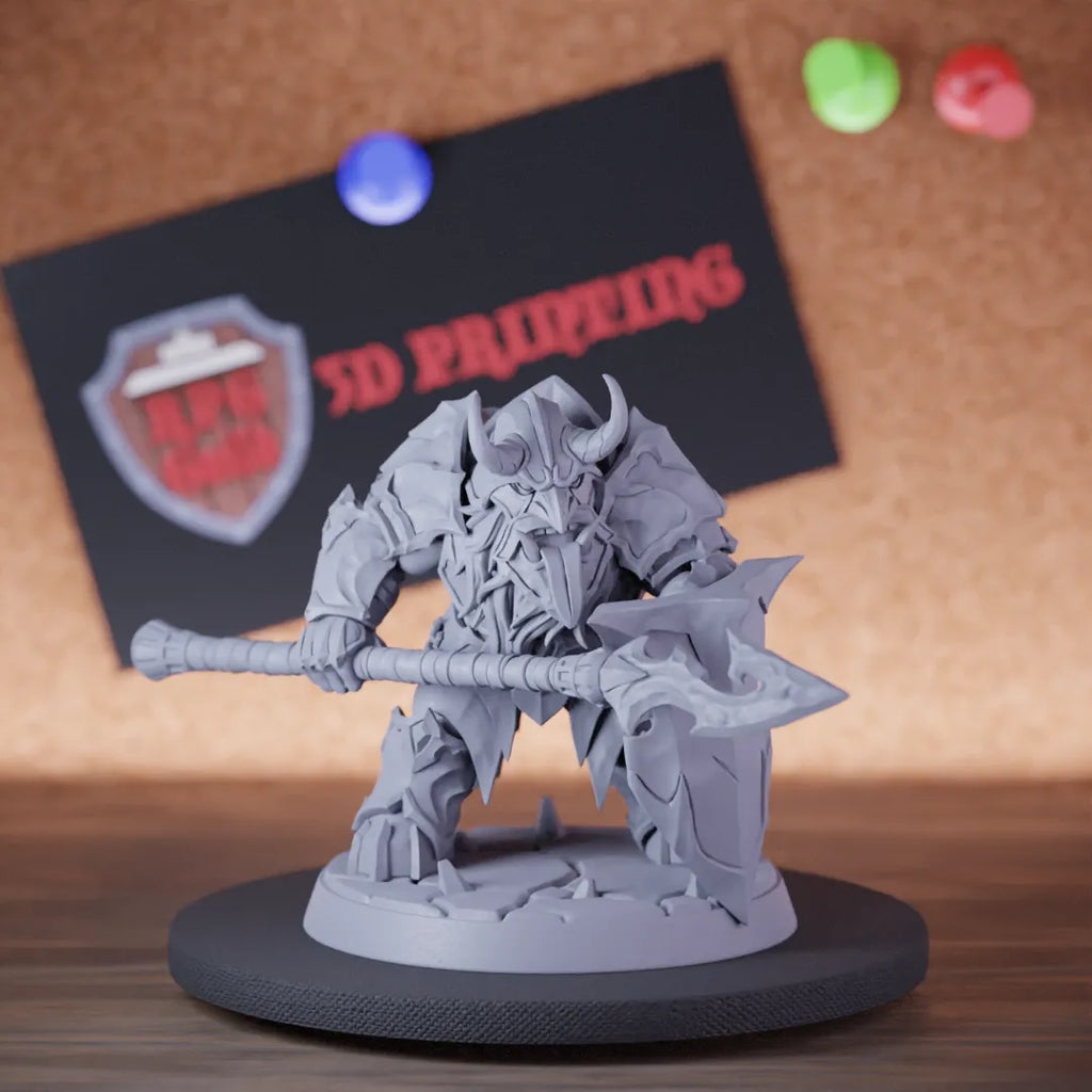 Highly detailed dwarf warrior cursed duergar miniature of Magmaforged, perfect for DnD 5e encounters, fantasy tabletop RPG campaigns, painting and display.