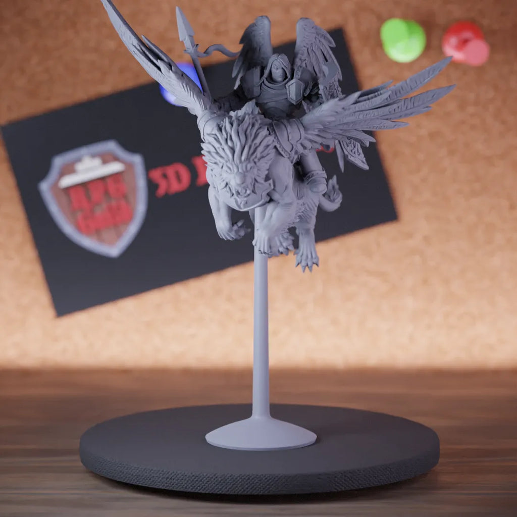 Celestial 5e | DnD Celestial Fighter Angel Rider Miniature