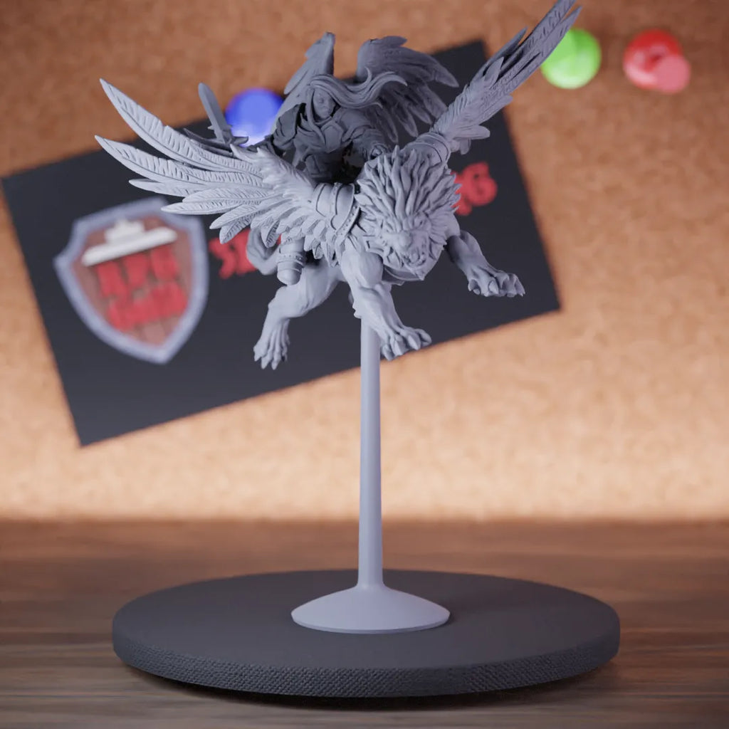 Celestial 5e | DnD Female Celestial Angel Rider Miniature