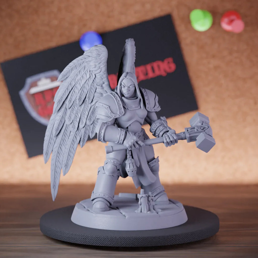 Celestial 5e | DnD Female Holy Warrior Celestial Angel Miniature