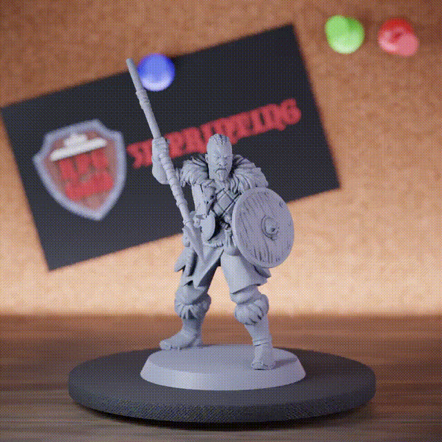 Wikinger 5e | DnD Speerkrieger Nordmänner Miniatur