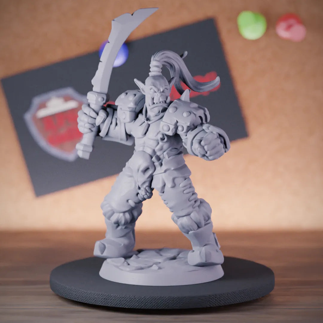 Orc 5e | DnD Orc Fighter Sword Miniature