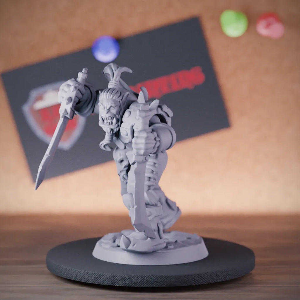 Orc 5e | DnD Orc Sword Warrior Miniature