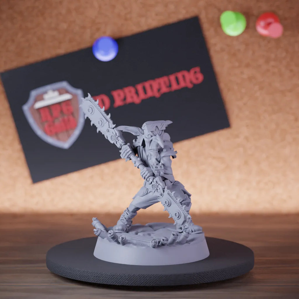 Goblin 5e | DnD Goblin Maniac Chainsaw Miniature