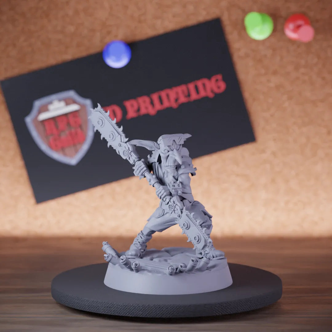 Goblin 5e | DnD Goblin Maniac Chainsaw Miniature