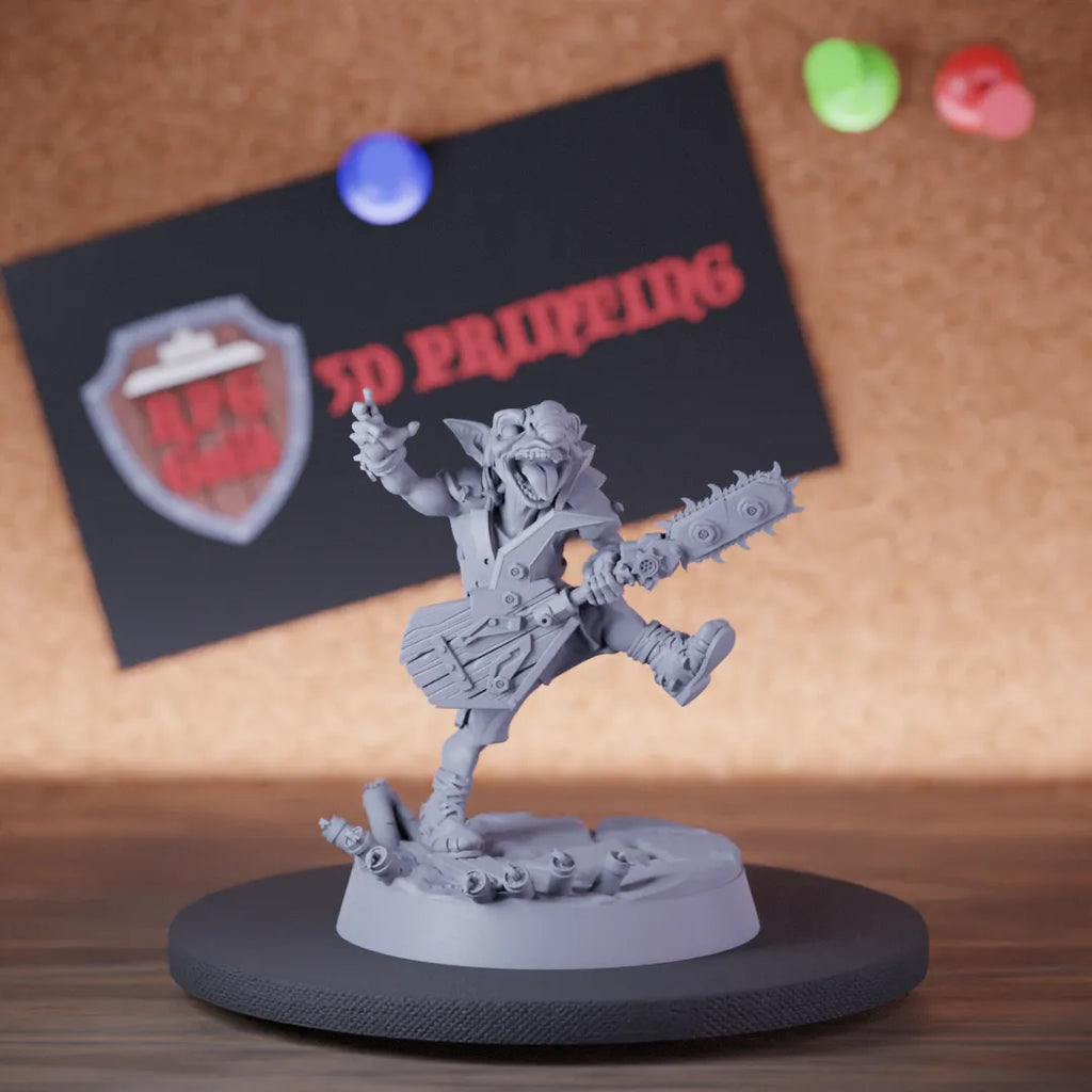 Goblin 5e | DnD Goblin Psycho Chainsaw Miniature