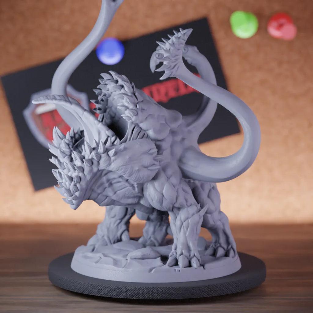 Highly detailed demon maw big miniature of Maw, perfect for DnD 5e encounters, fantasy tabletop RPG campaigns, painting and display.