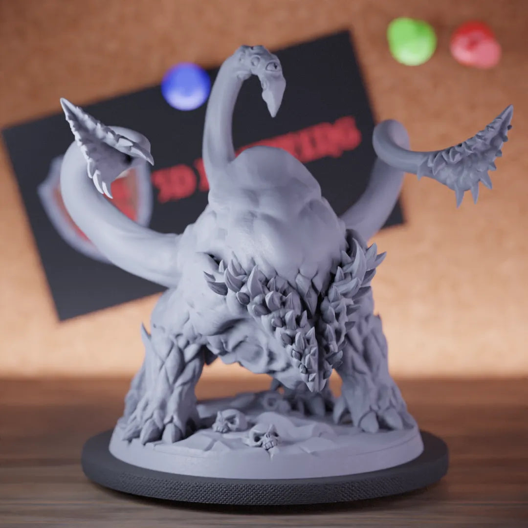 Highly detailed demon big maw miniature of Maw, perfect for DnD 5e encounters, fantasy tabletop RPG campaigns, painting and display.