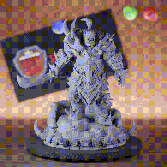 Ork 5e | DnD Ork-Samurai-Slayer-Miniatur
