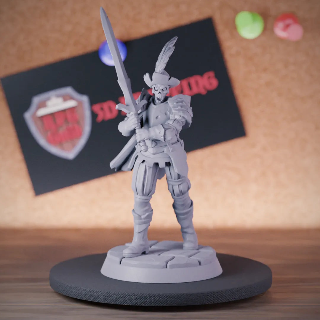 Skeleton 5e | DnD Cursed Skeleton Mercenary Miniature