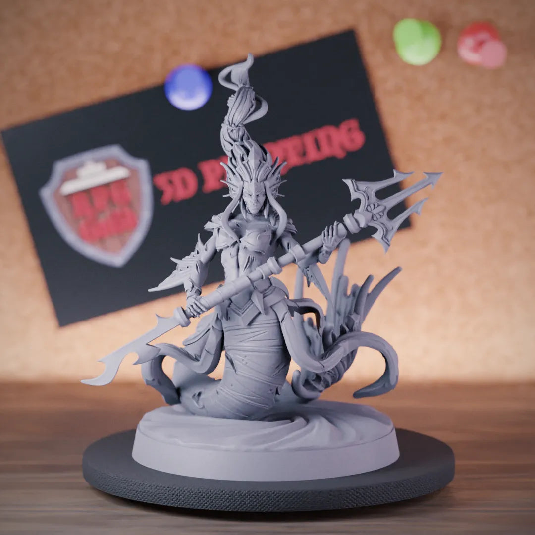 Merfolk 5e | DnD Merfolk Trident Poseidon Miniature