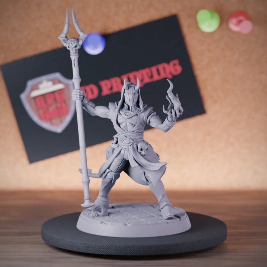 Tiefling 5e | DnD Tiefling Sinister Warlock Miniature