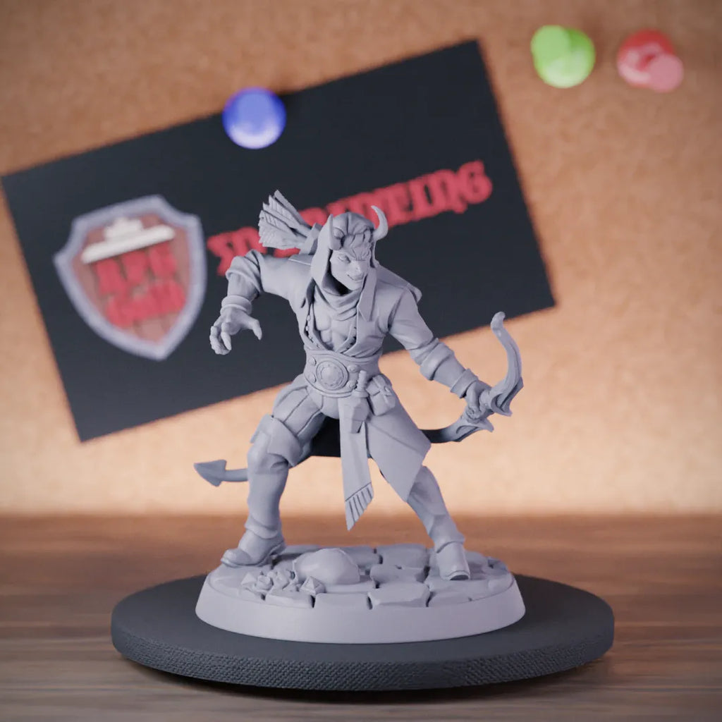 Tiefling 5e | DnD Tiefling Archer Ranger Miniature 