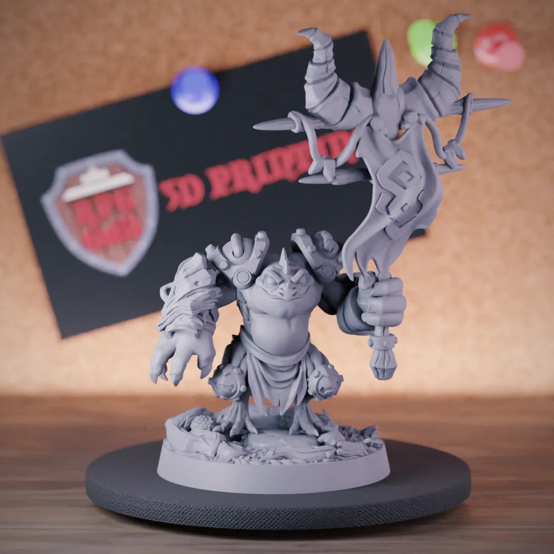 Grung 5e | DnD Grung Warrior Bannerman Miniature