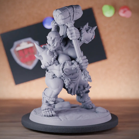 Orc 5e | DnD Female Orc Warrior Monster Miniature