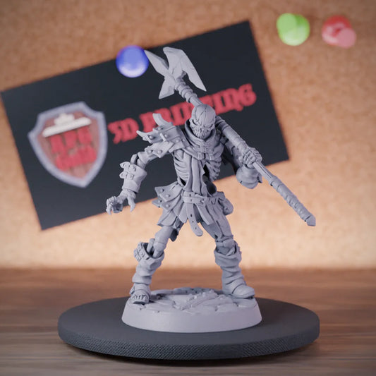 Skeleton 5e | DnD Skeleton Halberd Guard Miniature