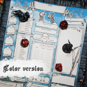 Printable DnD Character Sheet 5e | Monk