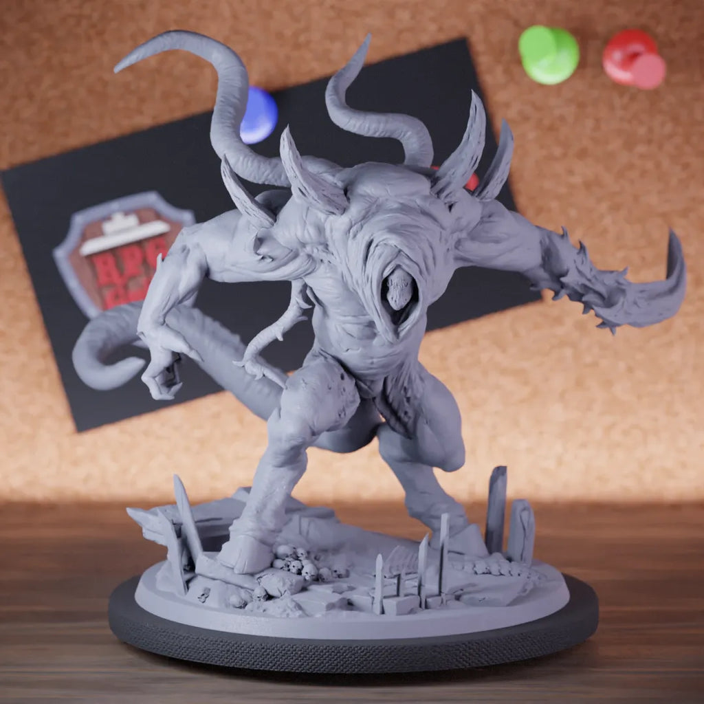 Highly detailed monstrosity evil abomination miniature of Monstrosity, perfect for DnD 5e encounters, fantasy tabletop RPG campaigns, painting and display.