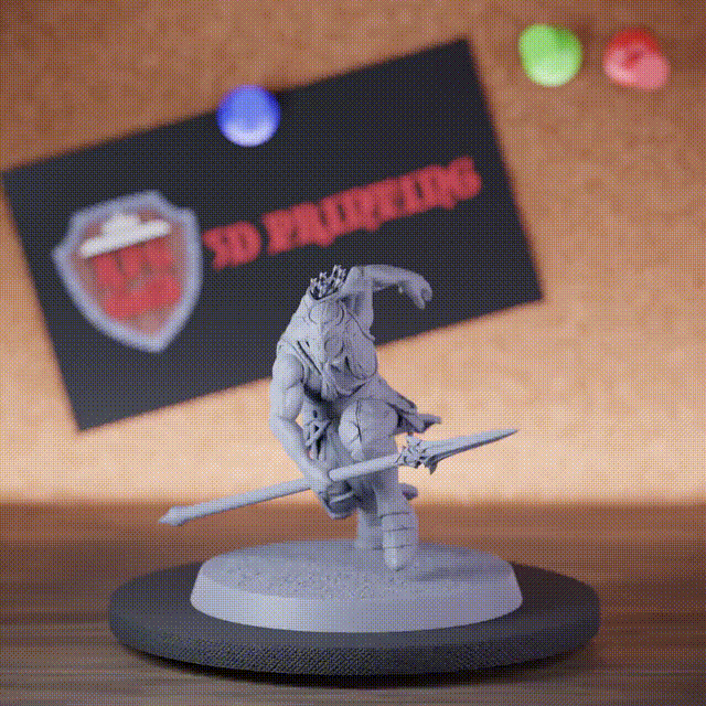 Elf 5e | DnD Moon Elf Spear Scout Miniature