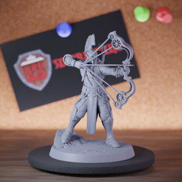 Elf 5e | DnD Moon Elf Arcane Bow Archer II Miniature