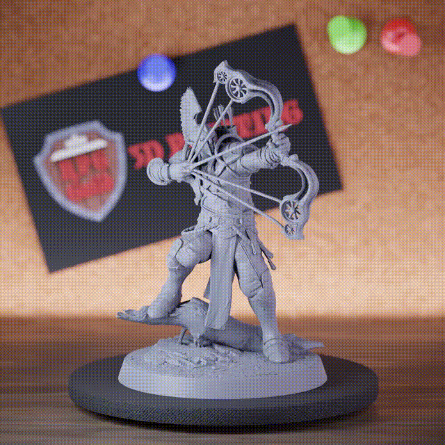 Elf 5e | DnD Moon Elf Arcane Bow Archer III Miniature