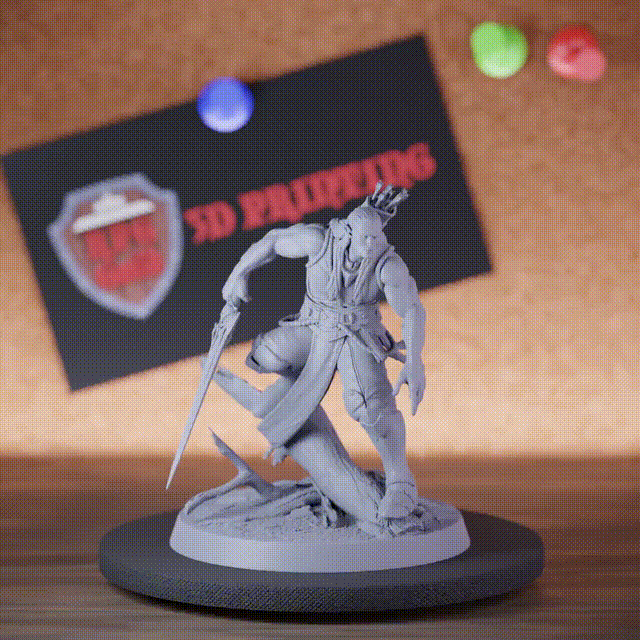 Elf 5e | DnD Mondelfen-Wächterschwert-Miniatur 