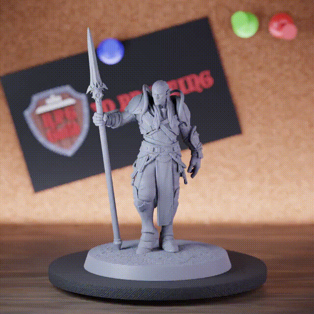 Elf 5e | DnD Mondelfen-Speerwächter-Miniatur 