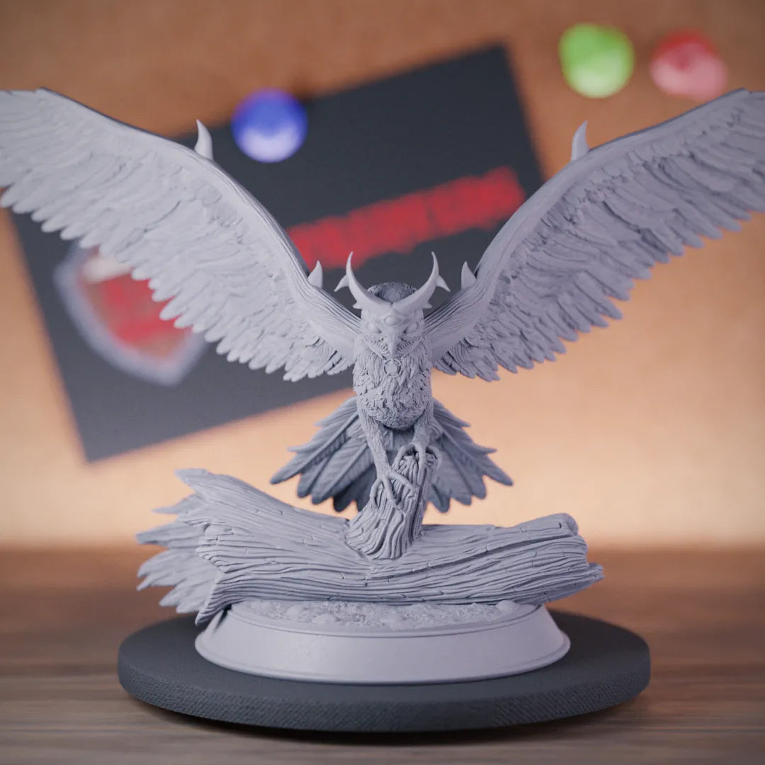 Beast 5e | DnD Beast Spirit Moon Owl Miniature