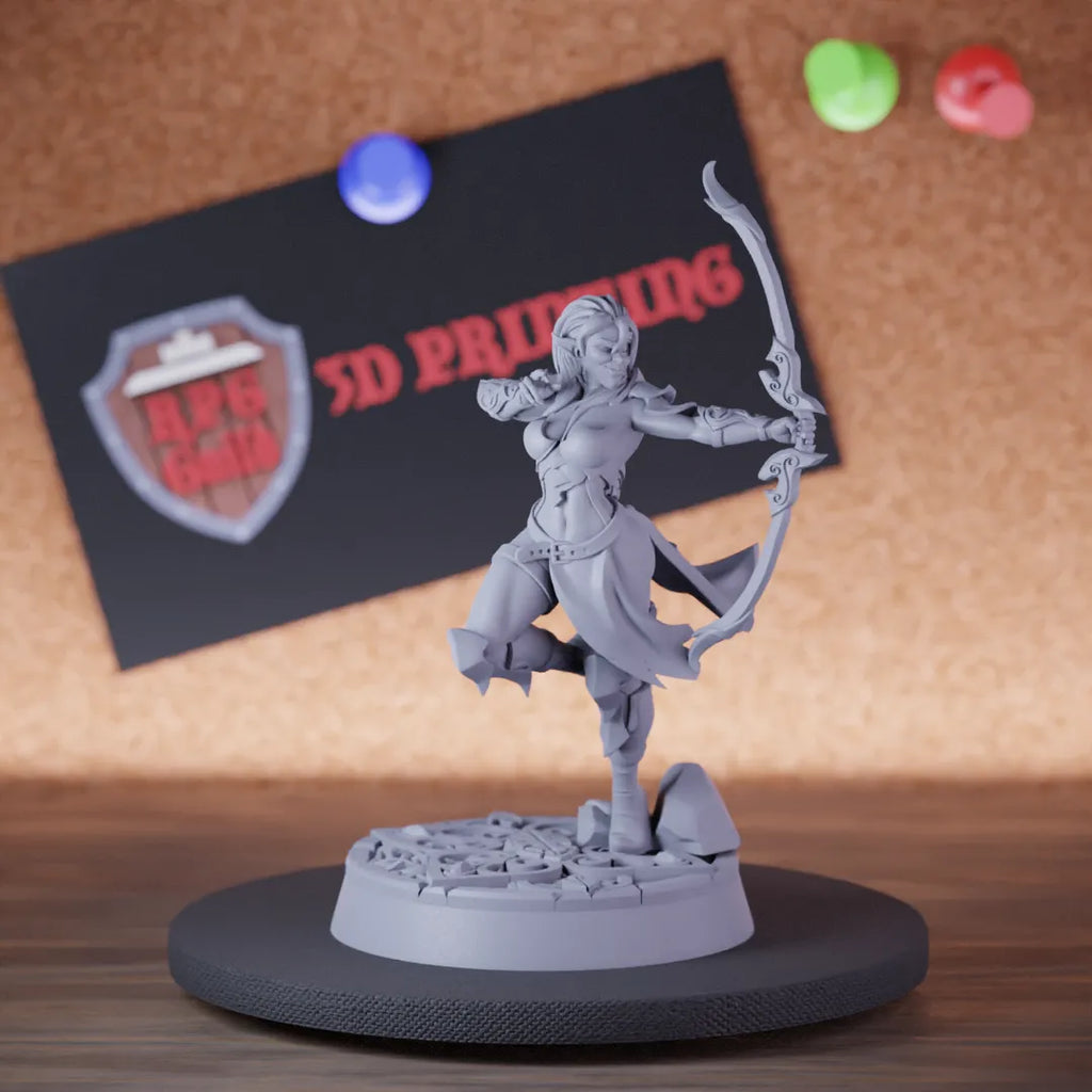 Elf 5e | DnD Female Elf Archer Rogue Miniature