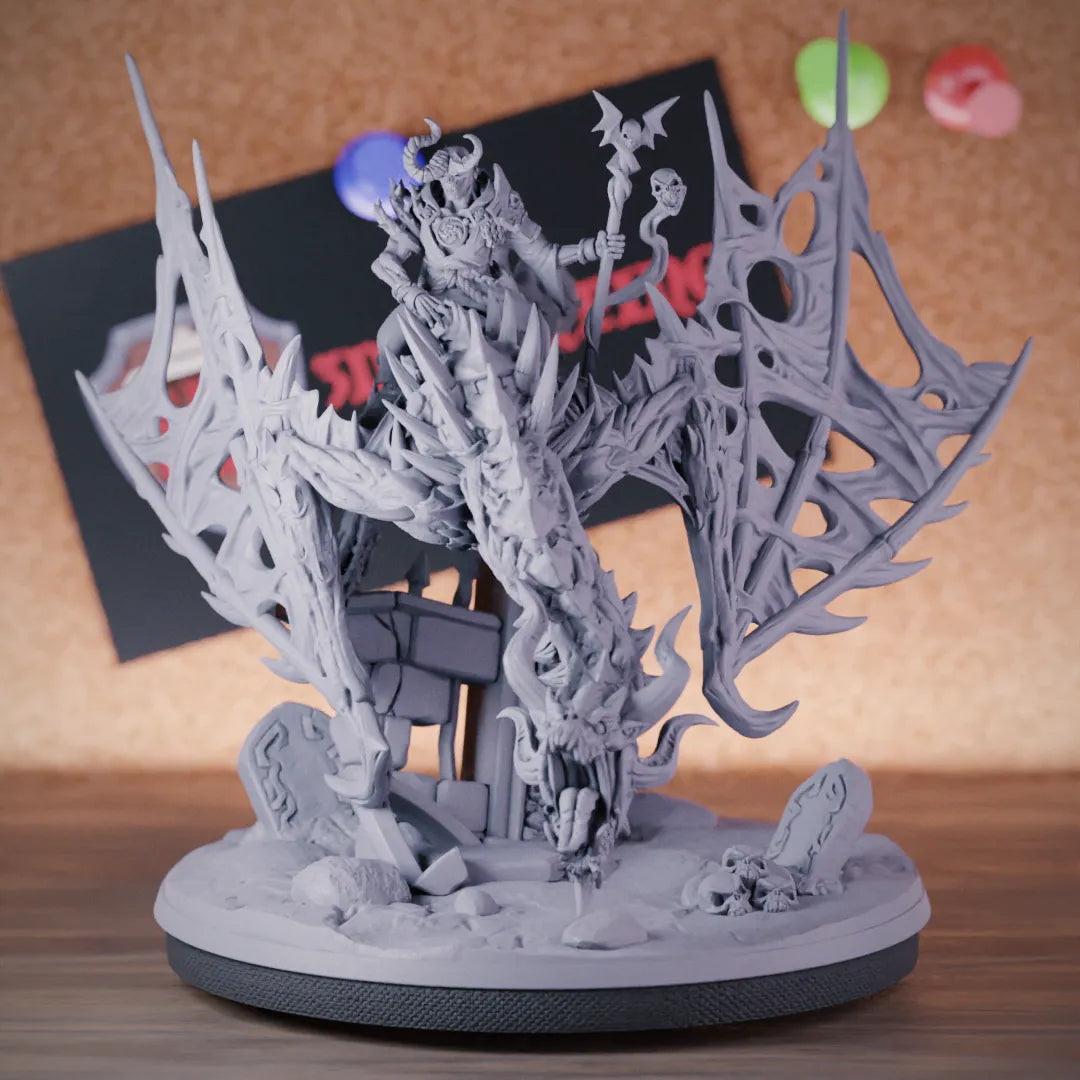 Dragon 5e | DnD Undead Dragon Rider Miniature | RPG Guild
