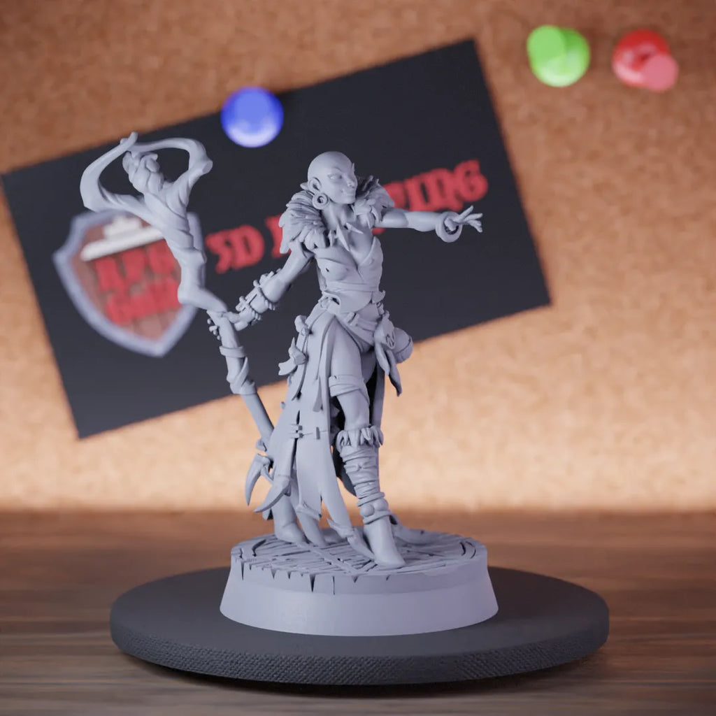 Warlock 5e | DnD Female Warlock Mage Miniature