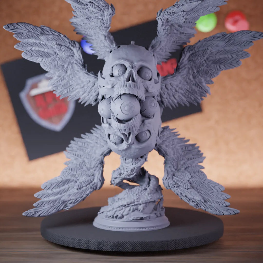 Highly detailed ancient celestial abomination miniature of Morius, perfect for DnD 5e encounters, fantasy tabletop RPG campaigns, painting and display.