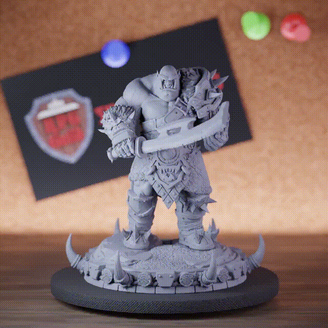 Ork 5e | DnD Ork Mournak der Verteidiger Miniatur