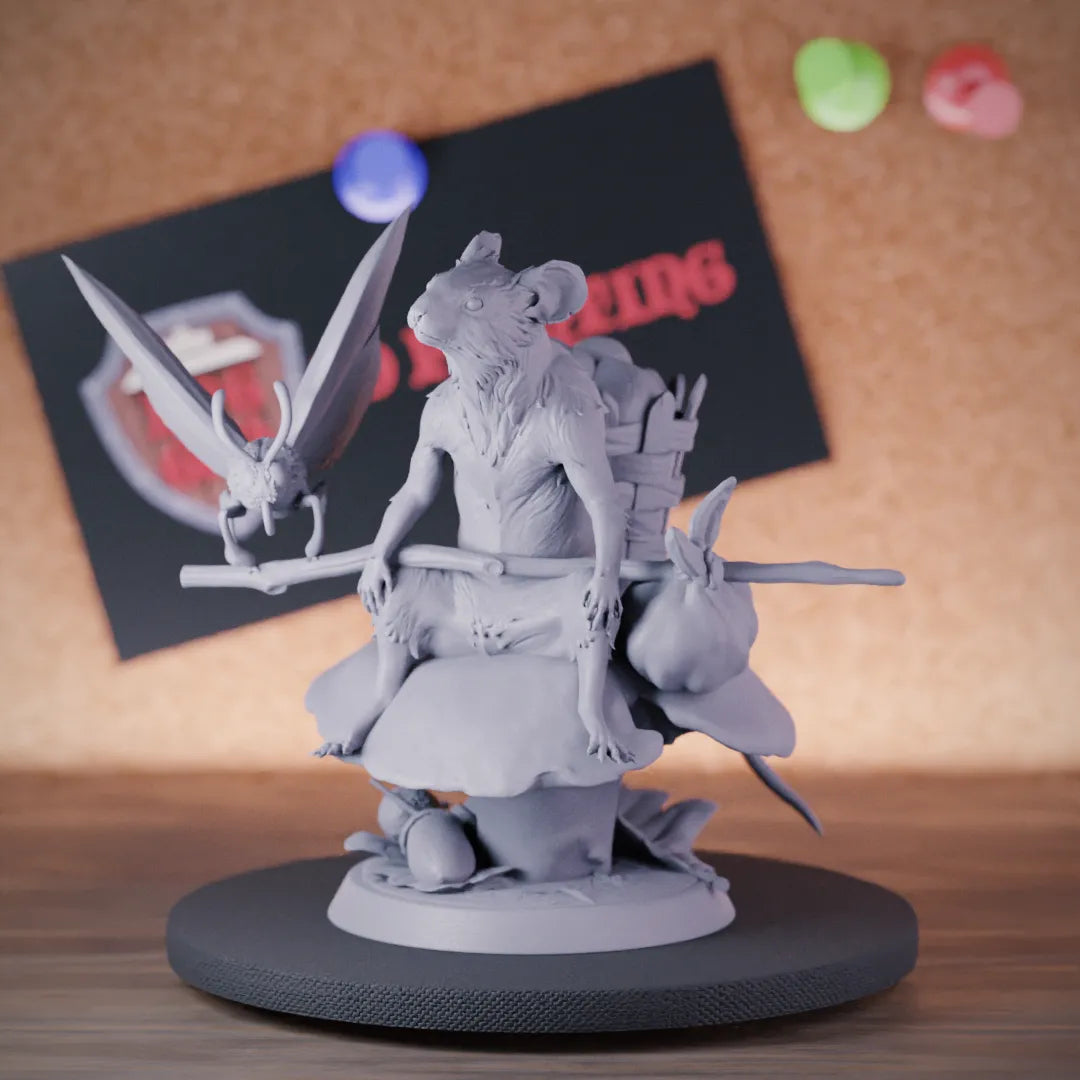 MouseFolk 5e | DnD Mousefolk Druid Miniature