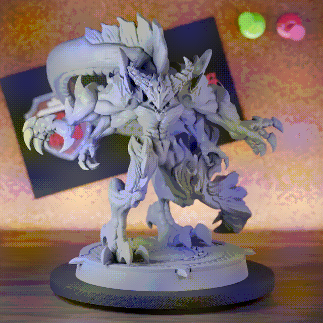 Dämon 5e | DnD Mehrarmiger Behemoth-Dämonenminiatur 