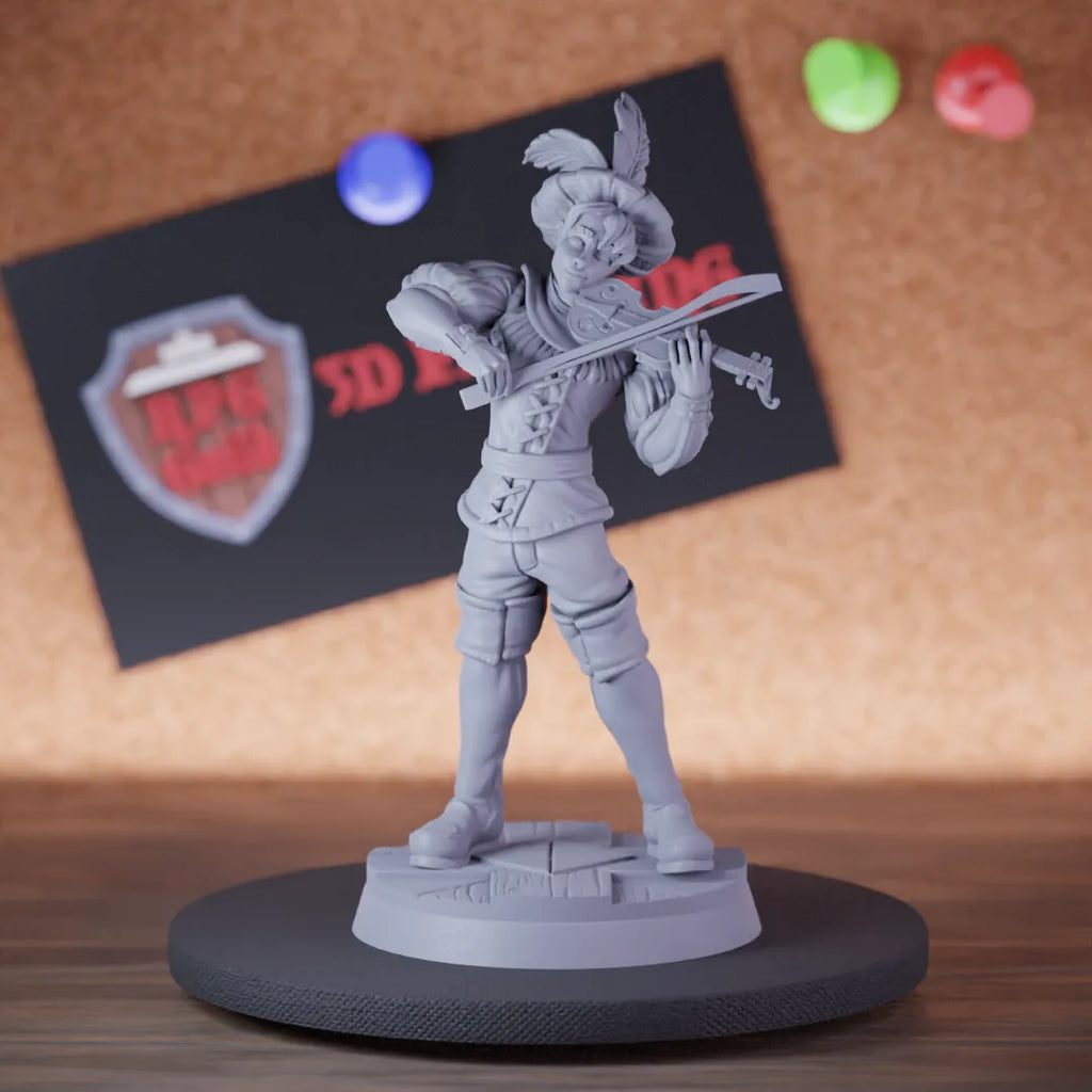 Human 5e | DnD Human Musician Violinist Npc Miniature