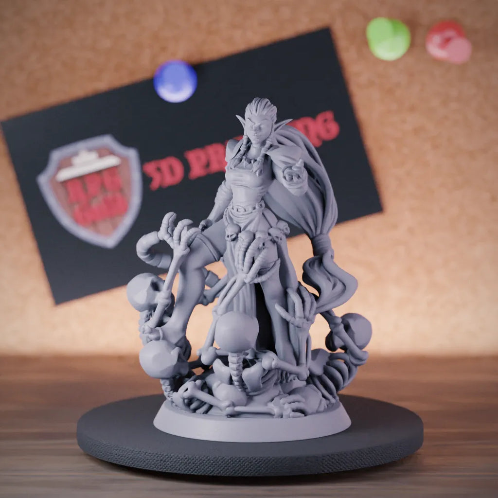 Necromancer 5e | DnD Female Death Wizard Miniature