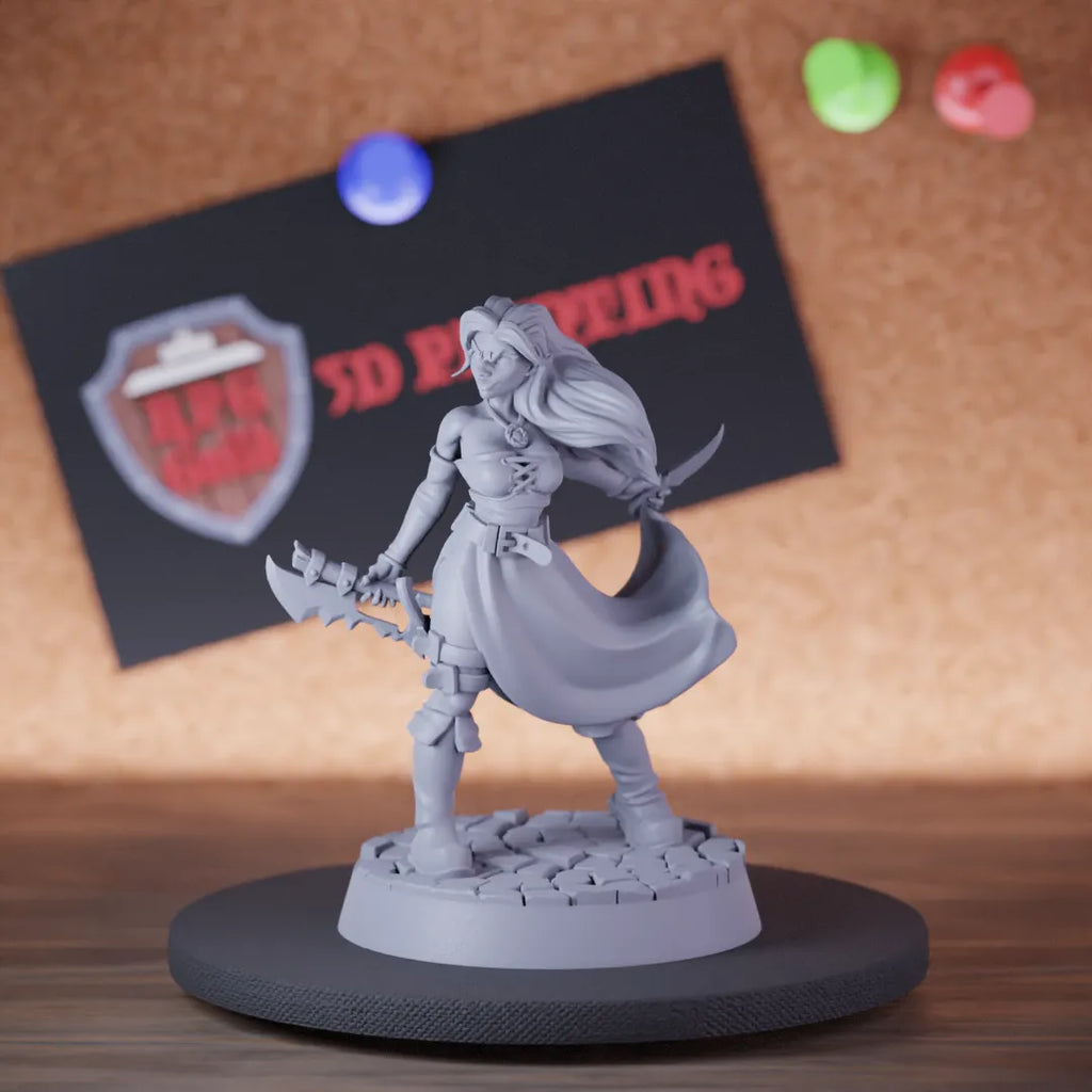 Rogue 5e | DnD Female Bandit Town Miniature