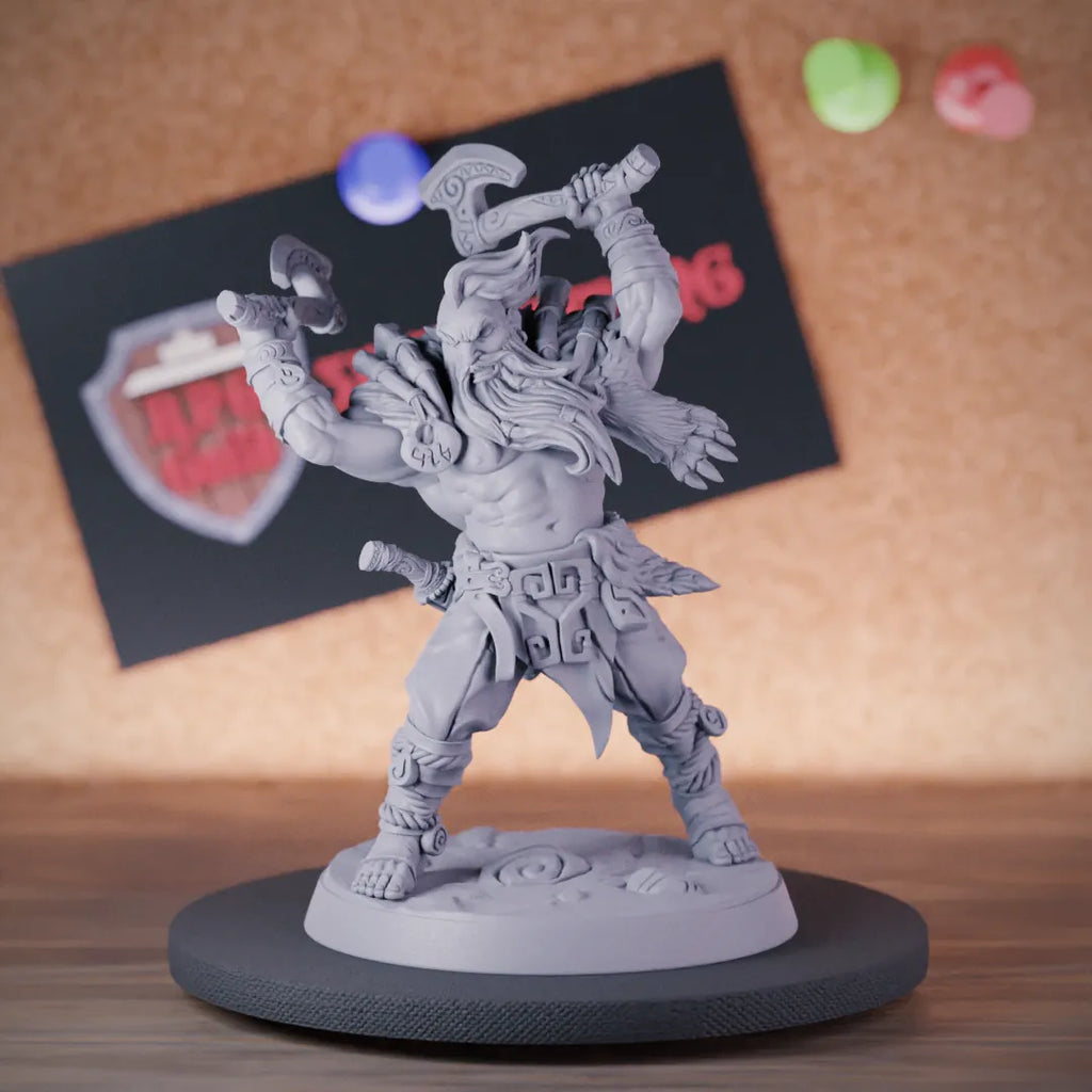 Berserker 5e | DnD Viking Northman Berserker Miniature