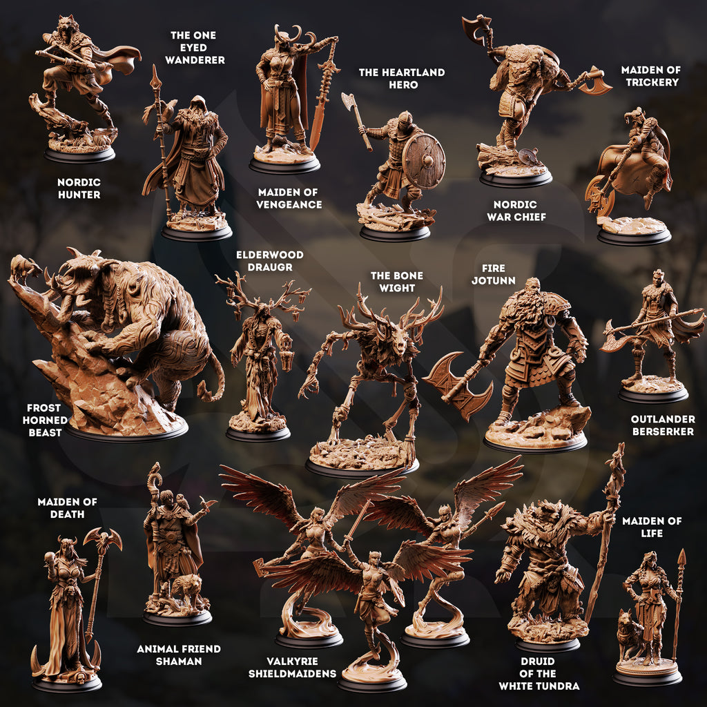 Shadow Over Nordheim Bundle | DnD Miniature Set | 32-75mm