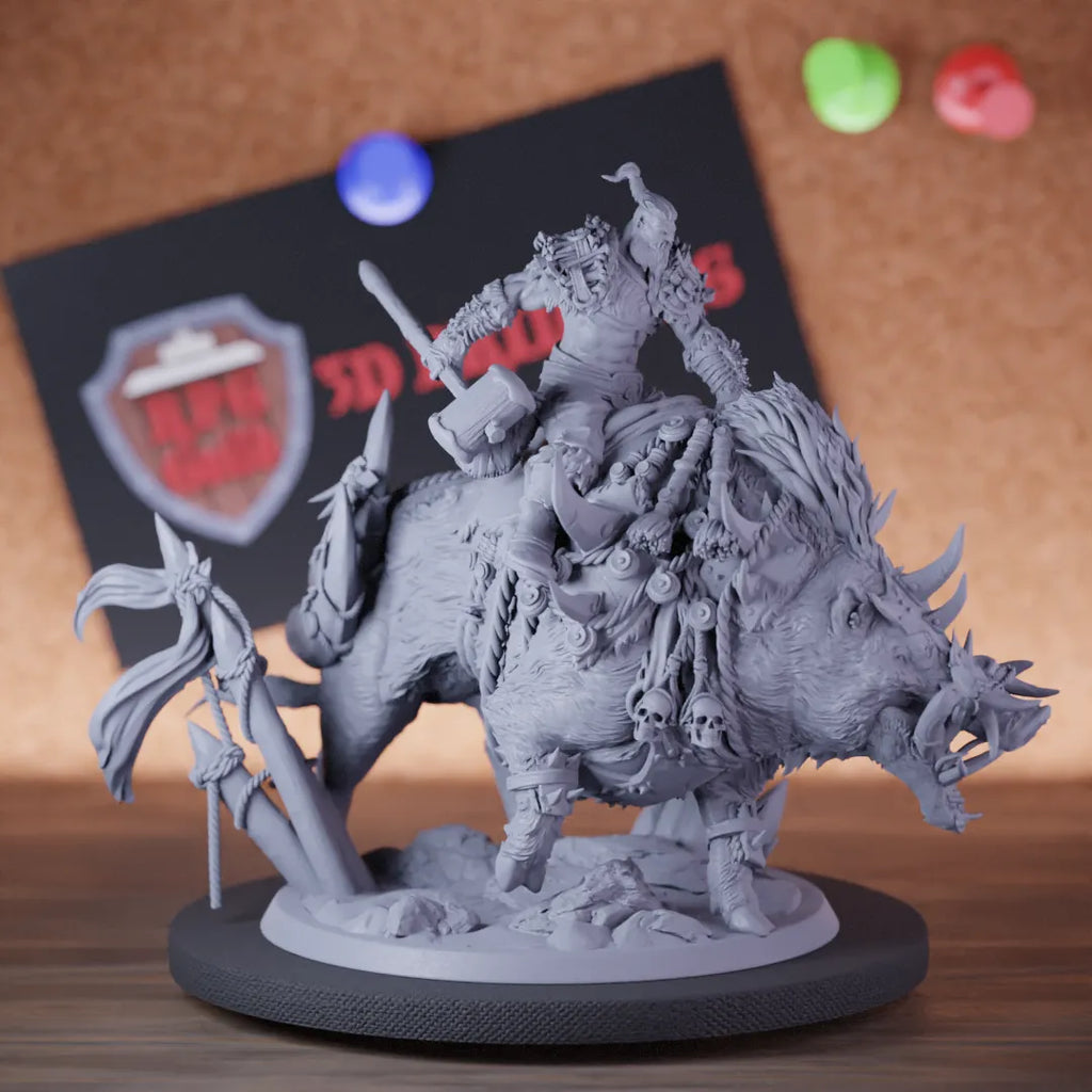 Orc 5e | DnD Orc Rider Defender Monster Miniature