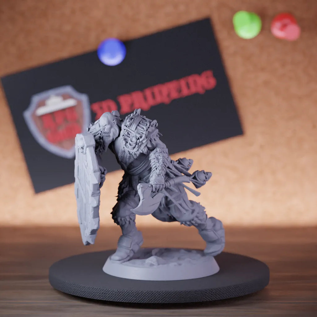 Orc 5e | DnD Orc Barbarian Battleaxe Miniature