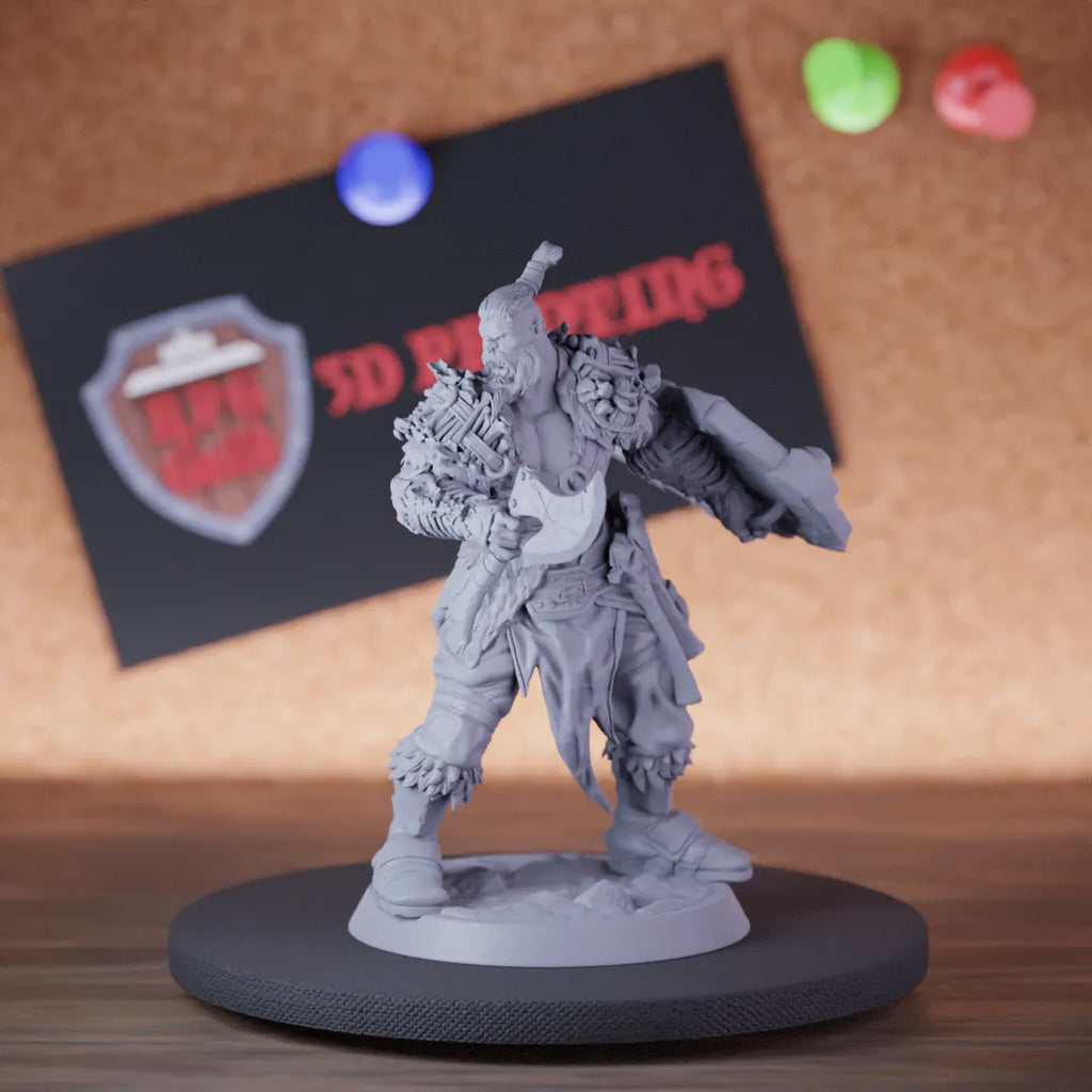 Orc 5e | DnD Orc Guard Warrior Battleaxe Miniature