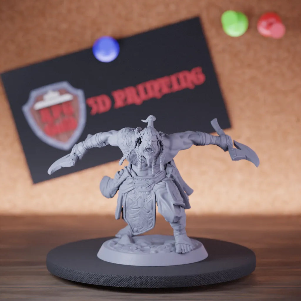 Orc 5e | DnD Orc Battleaxe Soldier Miniature