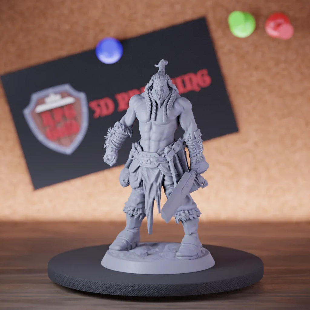 Orc 5e | DnD Orc Soldier Stand Sword Miniature